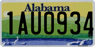 AL license plate 1AU0934