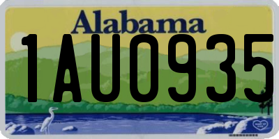AL license plate 1AU0935