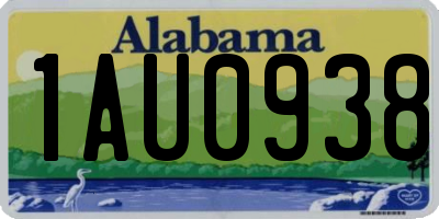 AL license plate 1AU0938