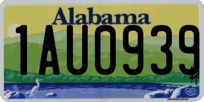 AL license plate 1AU0939