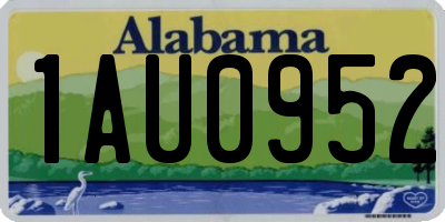 AL license plate 1AU0952