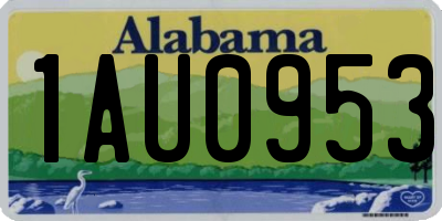 AL license plate 1AU0953