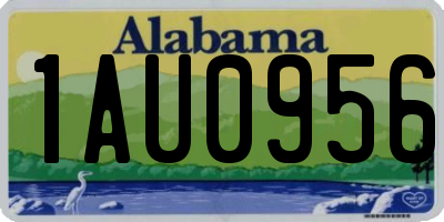 AL license plate 1AU0956