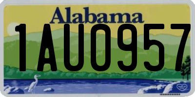 AL license plate 1AU0957