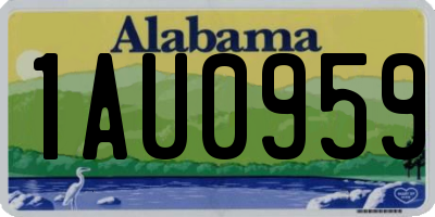 AL license plate 1AU0959