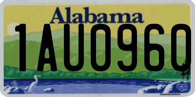 AL license plate 1AU0960
