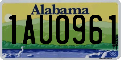 AL license plate 1AU0961