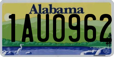AL license plate 1AU0962