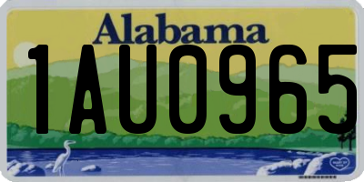 AL license plate 1AU0965