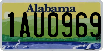 AL license plate 1AU0969