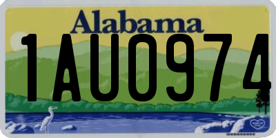 AL license plate 1AU0974