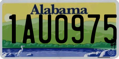 AL license plate 1AU0975
