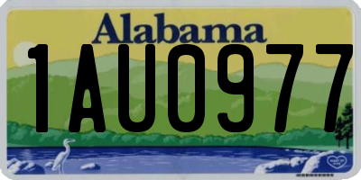 AL license plate 1AU0977