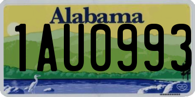 AL license plate 1AU0993
