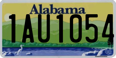AL license plate 1AU1054