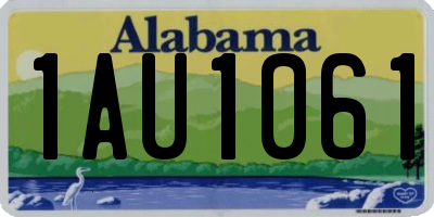 AL license plate 1AU1061