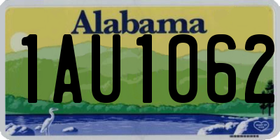 AL license plate 1AU1062