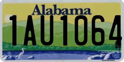 AL license plate 1AU1064