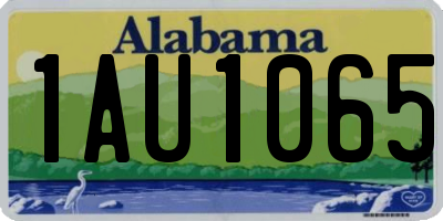 AL license plate 1AU1065