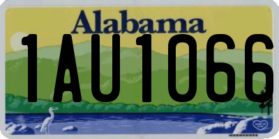 AL license plate 1AU1066