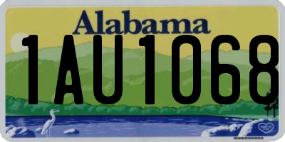 AL license plate 1AU1068