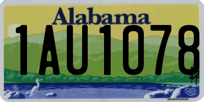 AL license plate 1AU1078