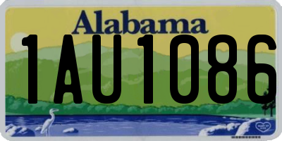 AL license plate 1AU1086