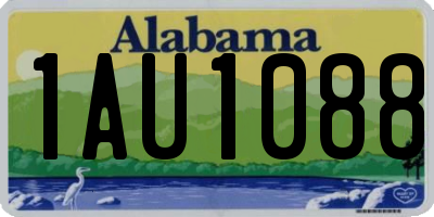 AL license plate 1AU1088