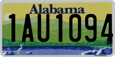 AL license plate 1AU1094