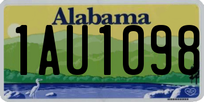 AL license plate 1AU1098