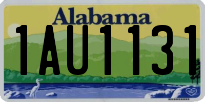 AL license plate 1AU1131