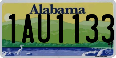 AL license plate 1AU1133