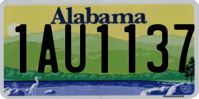 AL license plate 1AU1137