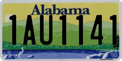 AL license plate 1AU1141