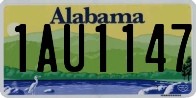 AL license plate 1AU1147