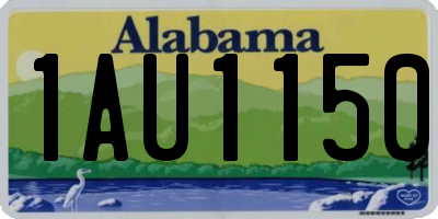 AL license plate 1AU1150