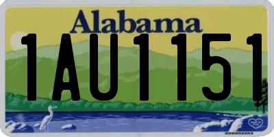 AL license plate 1AU1151