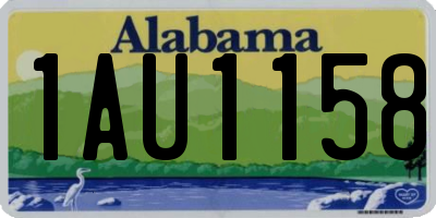 AL license plate 1AU1158