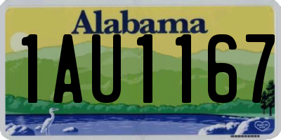AL license plate 1AU1167