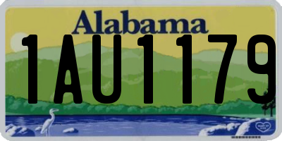 AL license plate 1AU1179