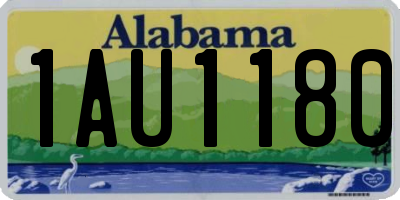 AL license plate 1AU1180