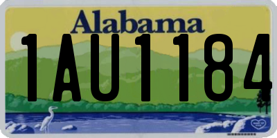 AL license plate 1AU1184