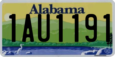 AL license plate 1AU1191