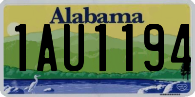 AL license plate 1AU1194