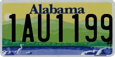AL license plate 1AU1199