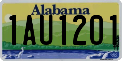 AL license plate 1AU1201