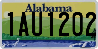 AL license plate 1AU1202