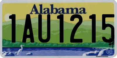 AL license plate 1AU1215