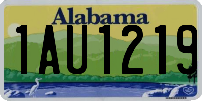 AL license plate 1AU1219