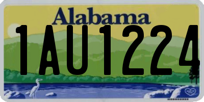 AL license plate 1AU1224